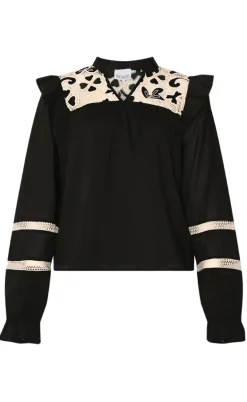 Noella Bluse - Salba - Black