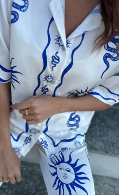 Noella Bukser - Kimona - Chana Blue Print