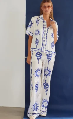 Noella Bukser - Kimona - Chana Blue Print