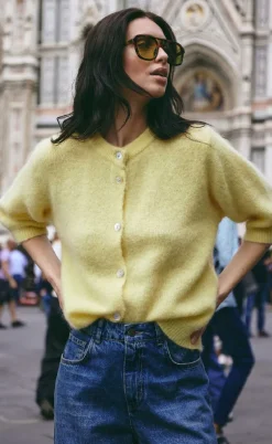 Noella Cardigan - Kae SS - Light Yellow