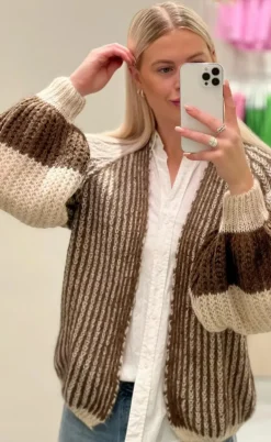 Noella Cardigan - Liana - Beige/Brown