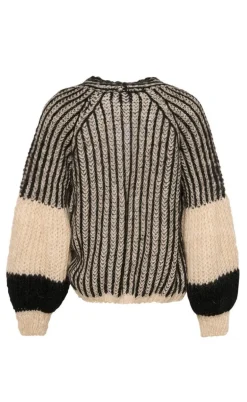 Noella Cardigan - Liana - Cream/Black