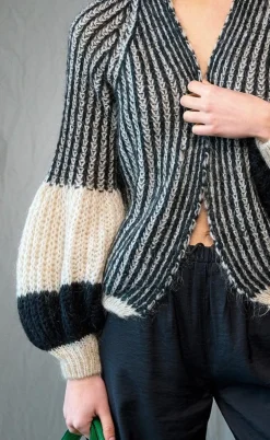 Noella Cardigan - Liana - Cream/Black