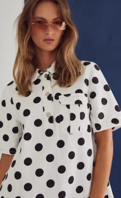 Noella Kjole - Jozie - Carmella White Print