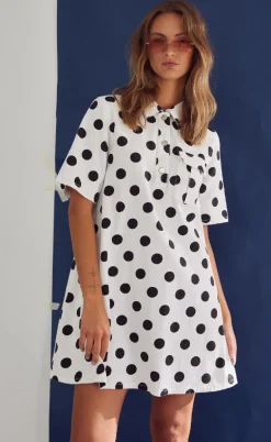 Noella Kjole - Jozie - Carmella White Print