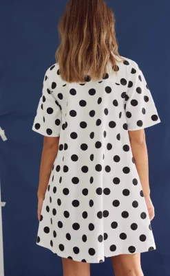 Noella Kjole - Jozie - Carmella White Print