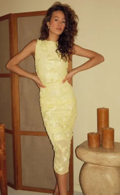 Noella Kjole - Lavina - Butter Yellow
