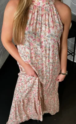 Noella Kjole - London - Cinthia Pink Print