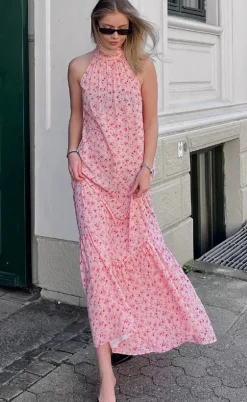 Noella Kjole - London Maxi - Cheryl Pink Print