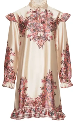 Noella Kjole - Reno Ruby Ruffle - Drusella Print