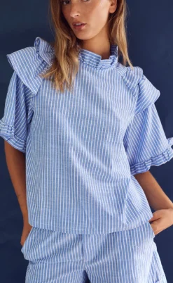 Noella Shorts - Letty - Blue Stripe