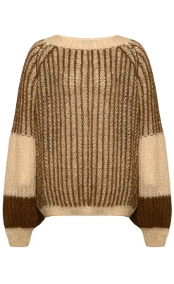 Noella Sweater - Liana - Beige/Brown
