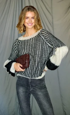 Noella Sweater - Liana - Cream/Black