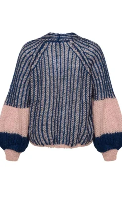 Noella Sweater - Liana - Rose/Navy