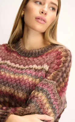Noella Sweater- Gio - Rust Mix