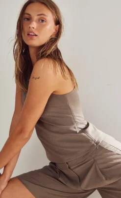 Noella Top - Lauren - Timber Brown