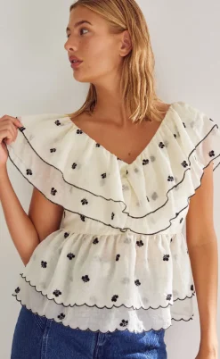 Noella Top - Louisa - Offwhite