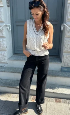 Noella Vest- Gio Knit - Ivory