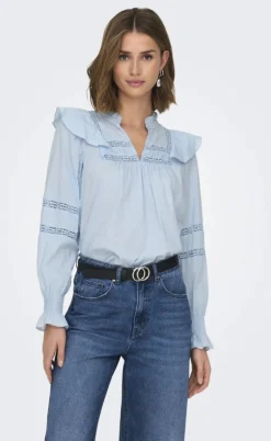 ONLY Bluse - Julia - Cashmere Blue