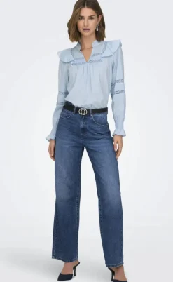 ONLY Bluse - Julia - Cashmere Blue