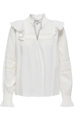 ONLY Bluse - Julia - Cloud Dancer