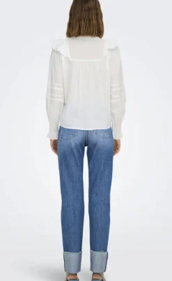 ONLY Bluse - Julia - Cloud Dancer