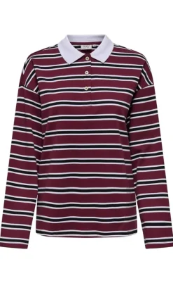 ONLY Bluse - Lara - Cabernet/Vera