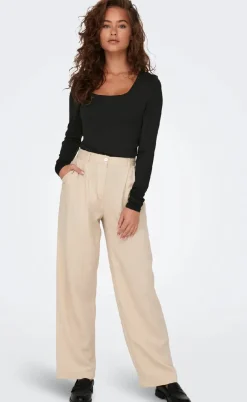 ONLY Bluse - Lea Deep 2 Ways - Black