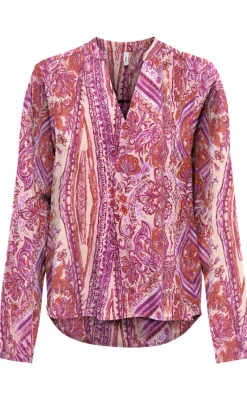 ONLY Bluse - Nova L/S Josie - Fuchsia Fedora w. Bohobabe