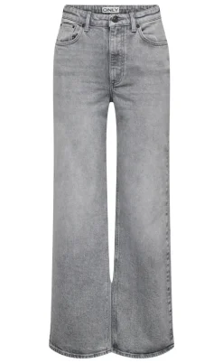 ONLY Bukser - Juicy Wide Leg - Medium Grey Denim