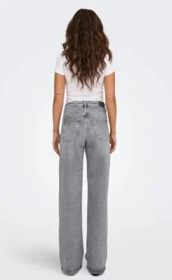 ONLY Bukser - Juicy Wide Leg - Medium Grey Denim