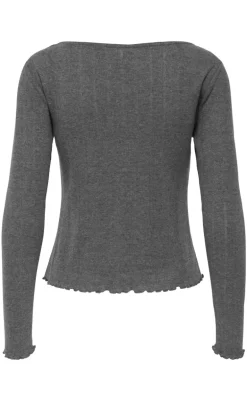 ONLY Cardigan - Tenna - Dark Grey Melange