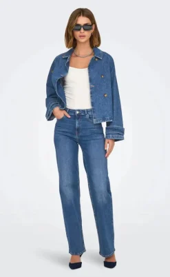 ONLY Jakke - April - Medium Blue Denim