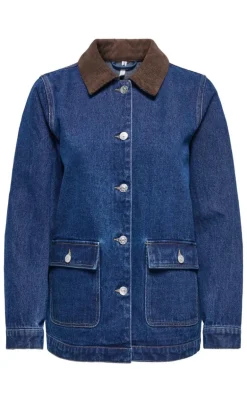 ONLY Jakke - Frankie LS - Dark Blue Denim