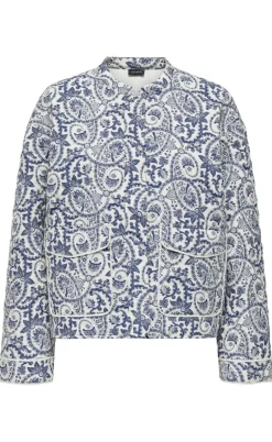 ONLY Jakke - Hallie - Cloud Dancer/Blue Tile