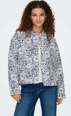 ONLY Jakke - Hallie - Cloud Dancer/Blue Tile