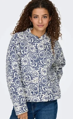 ONLY Jakke - Hallie - Cloud Dancer/Blue Tile