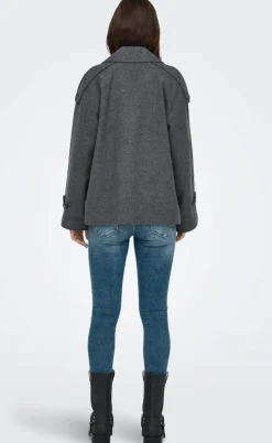 ONLY Jakke - Maisy Wool Life - Dark Grey Melange