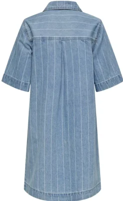 ONLY Kjole - Asta - Light Blue Denim Stripe