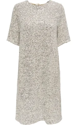 ONLY Kjole - Bex - Silver Sequins
