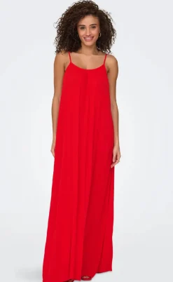 ONLY Kjole - Niki Strap - High Risk Red