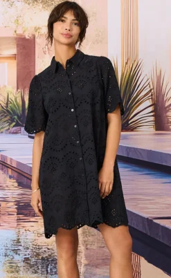 ONLY Kjole - Valais S/S - Black