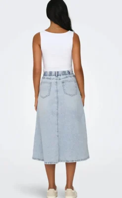 ONLY Nederdel - Mindy - Light Blue Denim