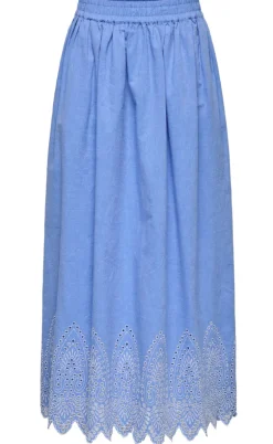 ONLY Nederdel - Tulum - Blue Bonnet