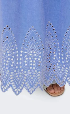 ONLY Nederdel - Tulum - Blue Bonnet