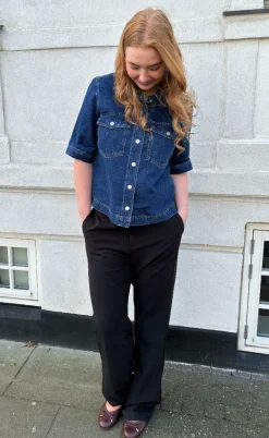 ONLY Skjorte - Belle - Dark Blue Denim