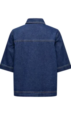 ONLY Skjorte - Belle - Dark Blue Denim