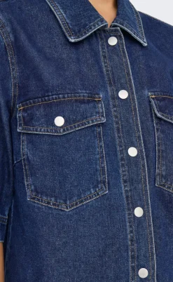 ONLY Skjorte - Belle - Dark Blue Denim