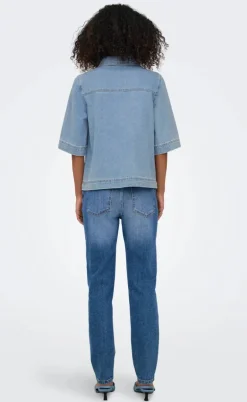 ONLY Skjorte - Belle - Light Blue Denim
