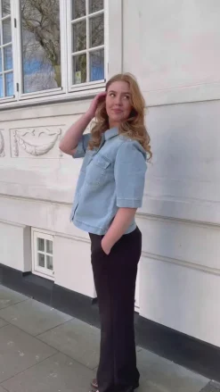 ONLY Skjorte - Belle - Light Blue Denim